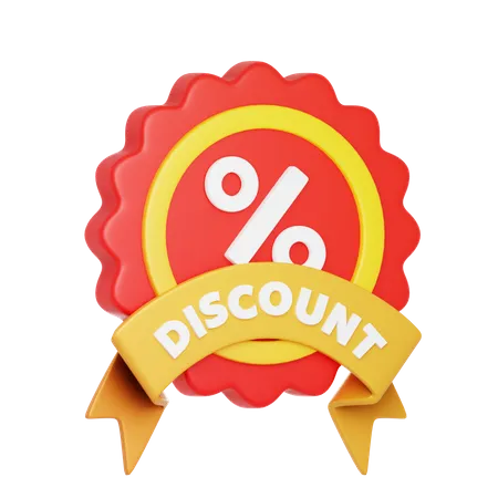 Discount Badge  3D Icon