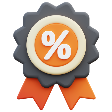 Discount Badge  3D Icon