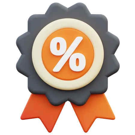 Discount Badge  3D Icon
