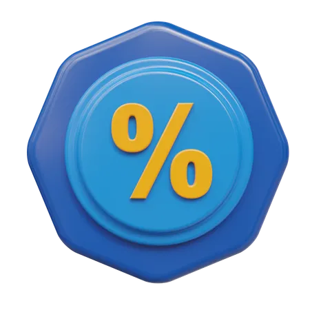 Discount Badge  3D Icon