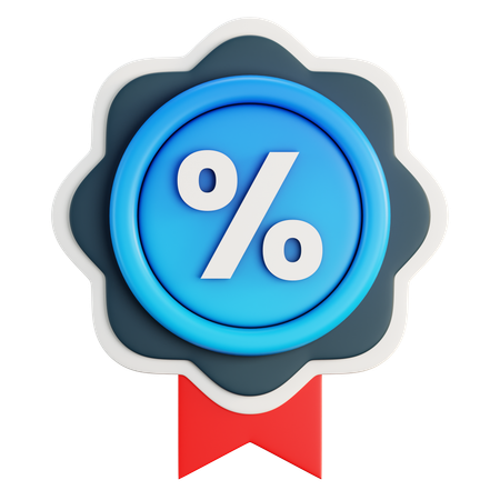 Discount Badge  3D Icon