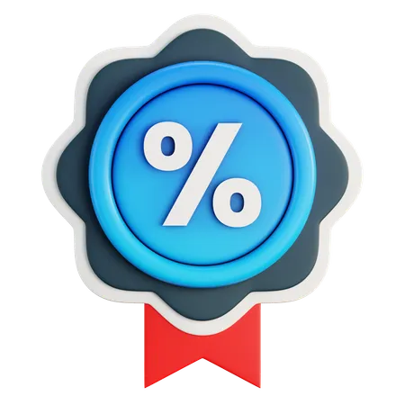 Discount Badge  3D Icon