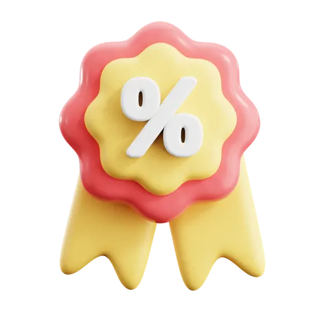 Discount Badge  3D Icon