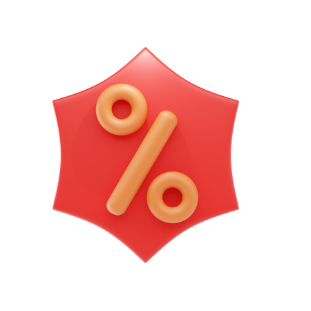 Discount Badge  3D Icon