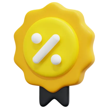 Discount Badge  3D Icon