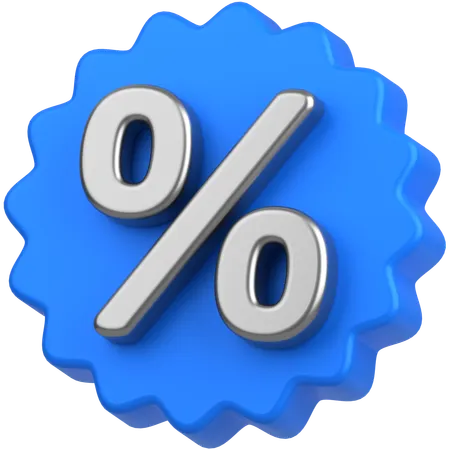 Discount badge  3D Icon