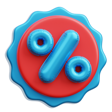 Discount Badge  3D Icon