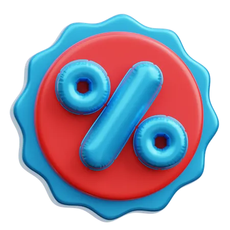 Discount Badge  3D Icon