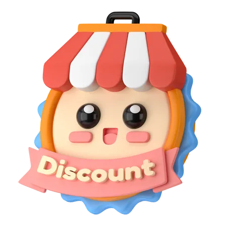 Discount Badge  3D Icon