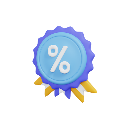 Discount Badge  3D Icon