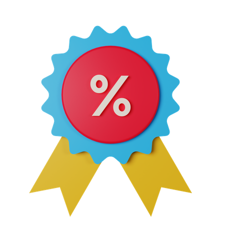 Discount Badge  3D Icon