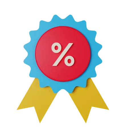 Discount Badge  3D Icon