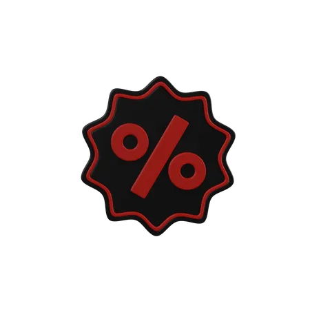 Discount Badge  3D Icon