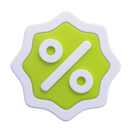 Discount badge  3D Icon