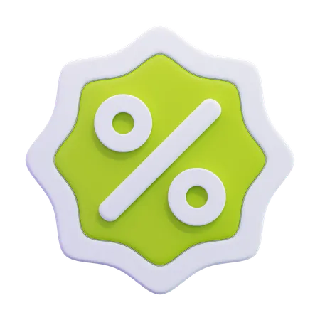 Discount badge  3D Icon