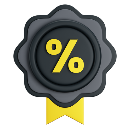 Discount Badge  3D Icon