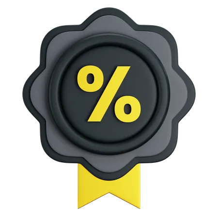 Discount Badge  3D Icon