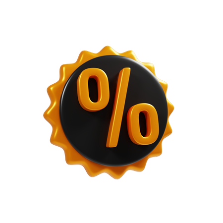 Discount Badge  3D Icon