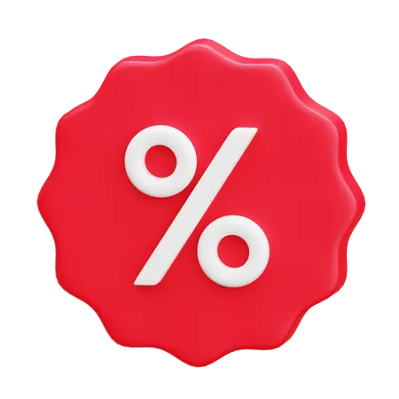 Discount Badge  3D Icon