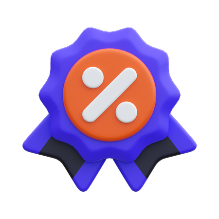 Discount Badge  3D Icon