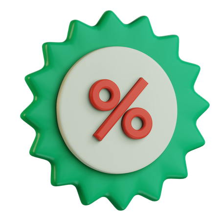 Discount Badge  3D Icon