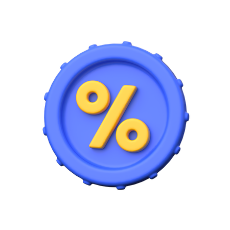 Discount Badge  3D Icon