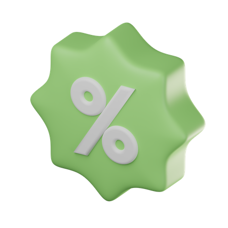 Discount Badge  3D Icon