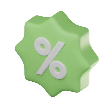 Discount Badge  3D Icon