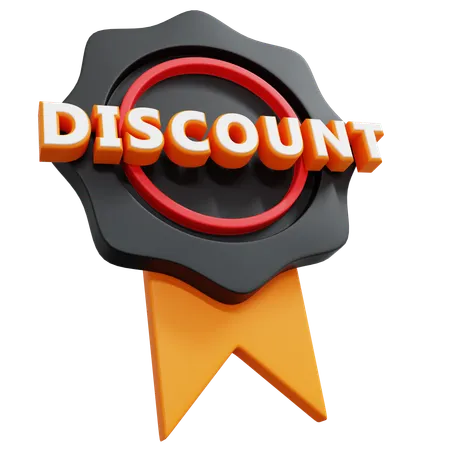 Discount Badge  3D Icon