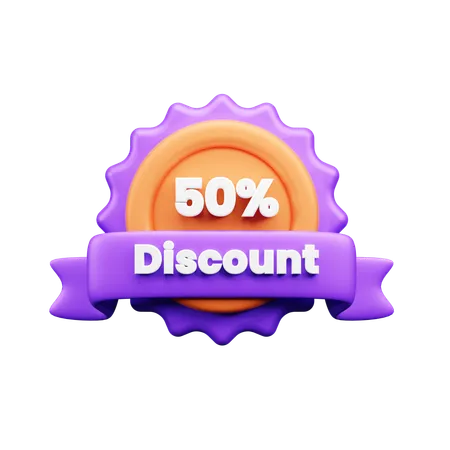 Discount Badge  3D Icon