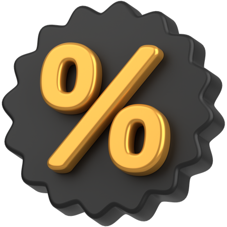 Discount badge  3D Icon