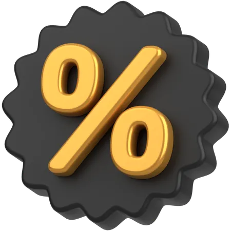 Discount badge  3D Icon
