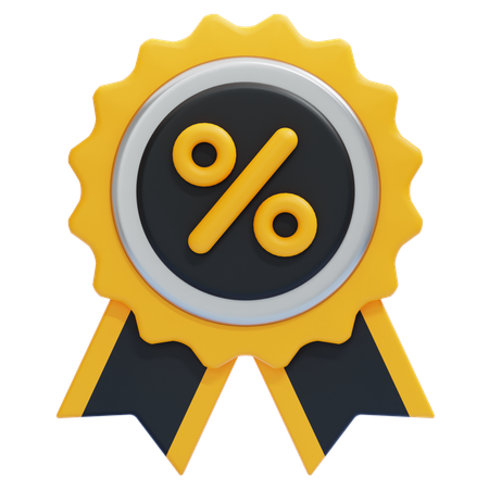 DISCOUNT BADGE  3D Icon