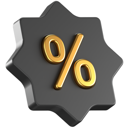 Discount Badge  3D Icon