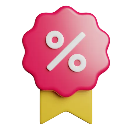 Discount Badge  3D Icon