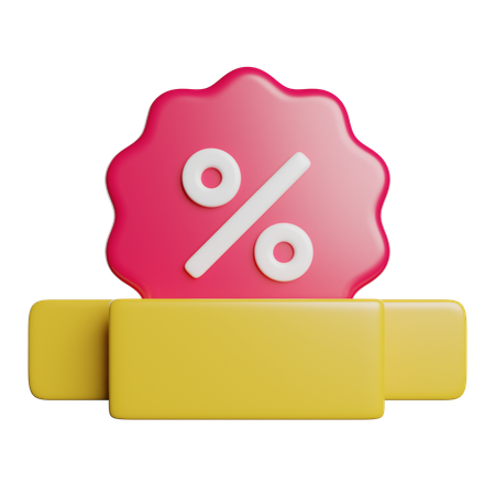 Discount Badge  3D Icon