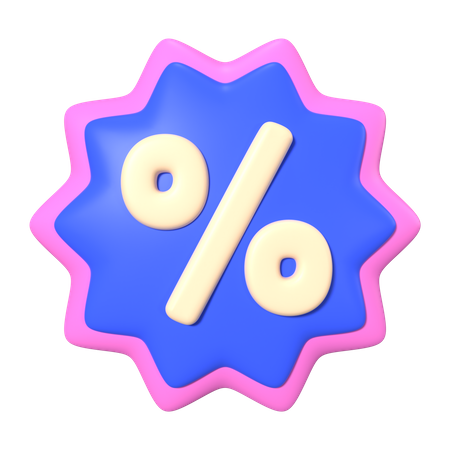 Discount Badge  3D Icon