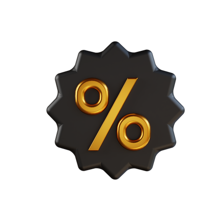 Discount Badge  3D Icon