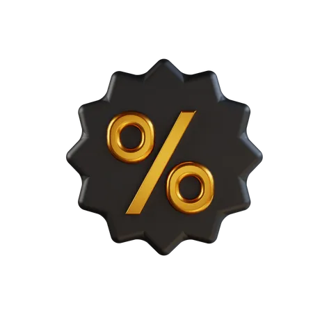 Discount Badge  3D Icon