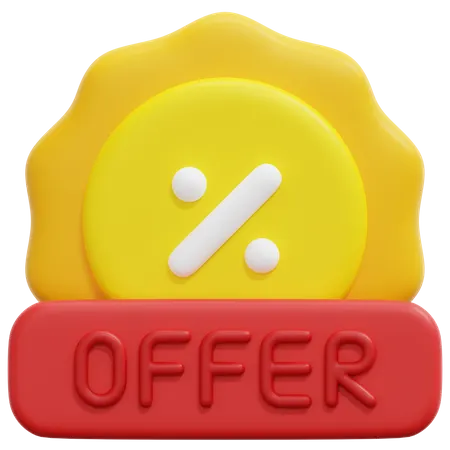 Discount Badge  3D Icon