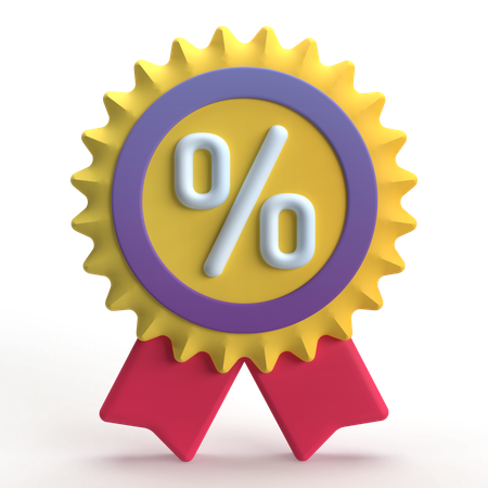 Discount Badge  3D Icon