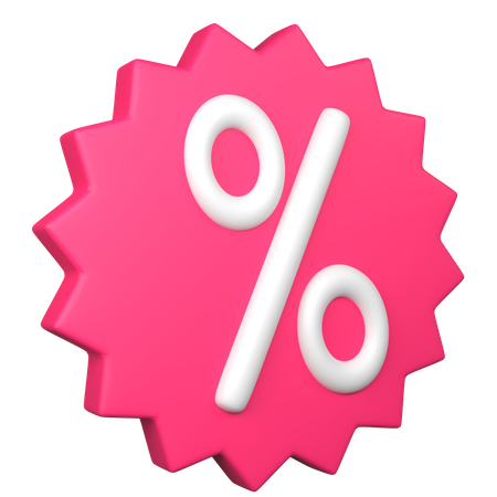 Discount Badge  3D Icon