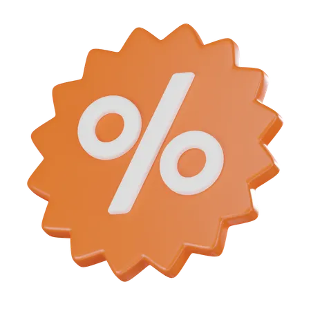 Discount Badge  3D Icon