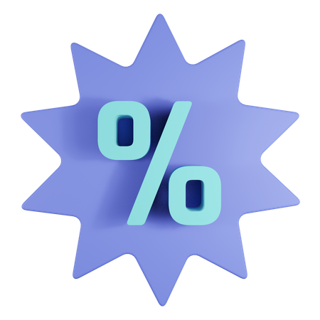 Discount Badge  3D Icon