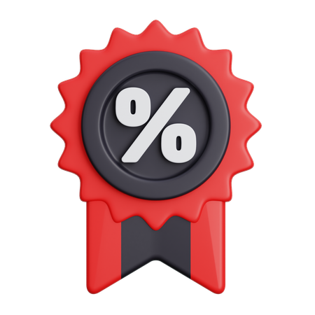 Discount Badge  3D Icon