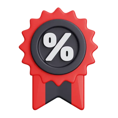 Discount Badge  3D Icon