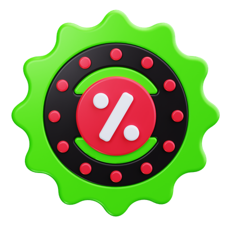 Discount Badge  3D Icon