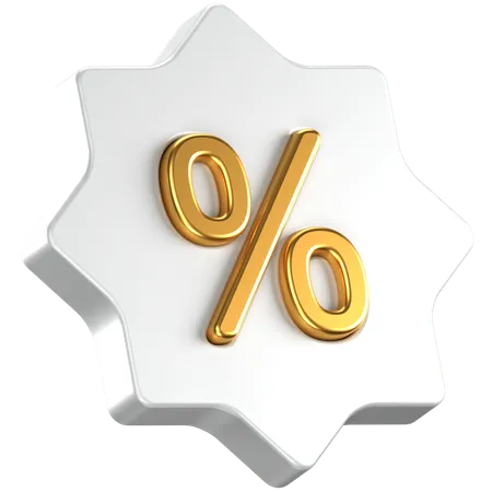 Discount Badge  3D Icon