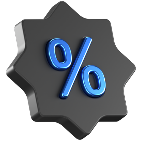 Discount Badge  3D Icon