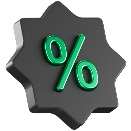 Discount Badge  3D Icon